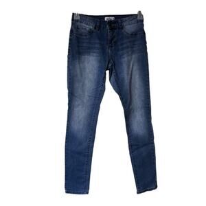 Royalty For Me Mid Rise Relaxed Fit Straight‎ Leg Utility Jeans Blue Size 4